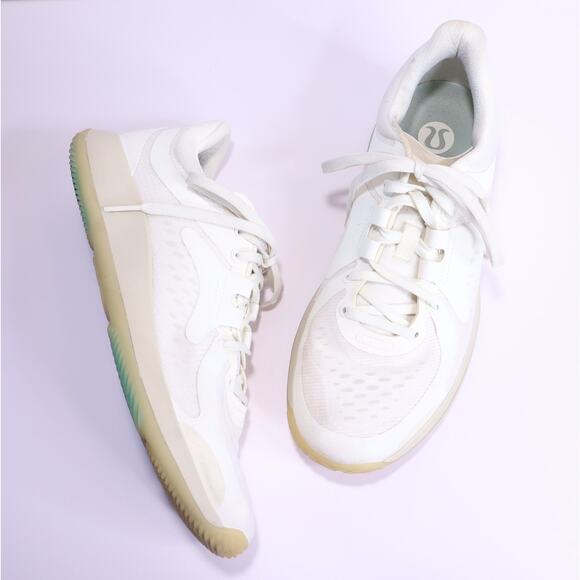 LULULEMON Strongfeel Training Shoe Lemon Light Ivory Green Active Women's 9.5 - Picture 1 of 6